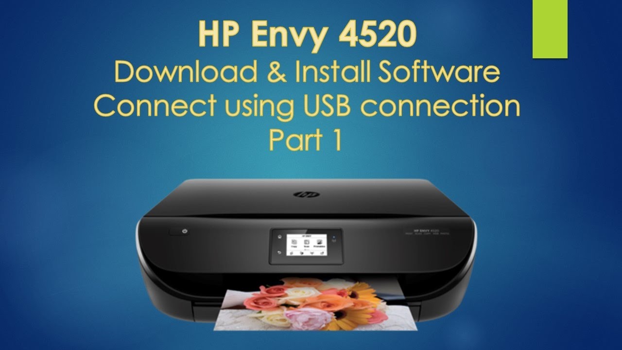 Hp envy 4520 printer software download for mac
